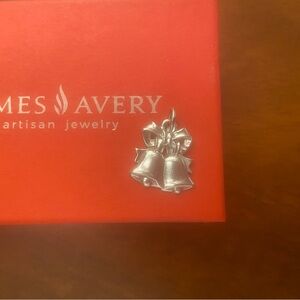 RETIRED RARE James Avery Christmas Wedding Bells and Bow Charm